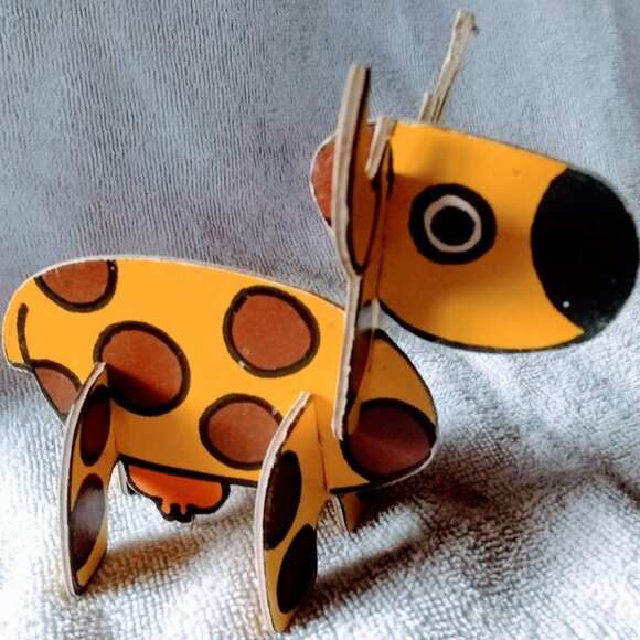 20% OFF  Vintage 3D 4-Puzzle Cartoon Animals Set – c 1960s - Picture 8 of 15